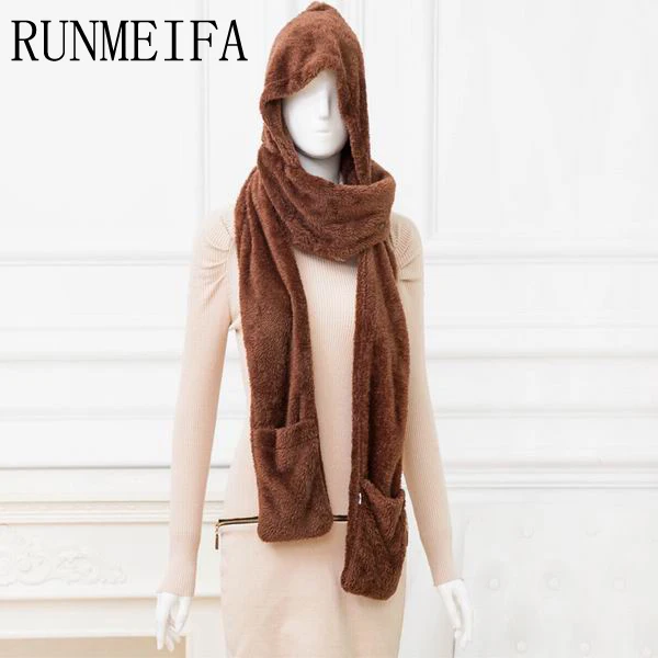 Шапка шарф перчатки один комплект Новинка 2017 зимние модные меховые шапки для