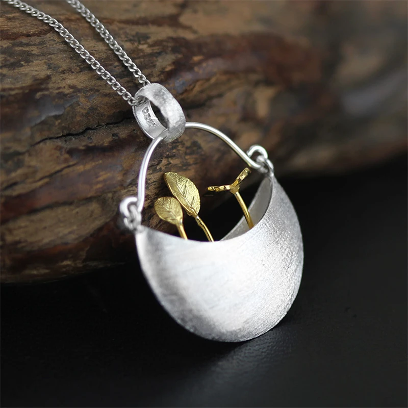 YESWOMEN 925 Sterling Silver Pendant Handmade My Little Garden Pendants Necklaces for Women Fine Jewelry | Украшения и аксессуары