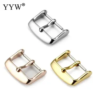 Ремешок для часов из нержавеющей стали с застежкой 12 мм 14 мм 16 мм 18 мм 20 мм 22 мм золотые черные металлические Кожаные Ремешки для наручных часов ремень с пряжкой