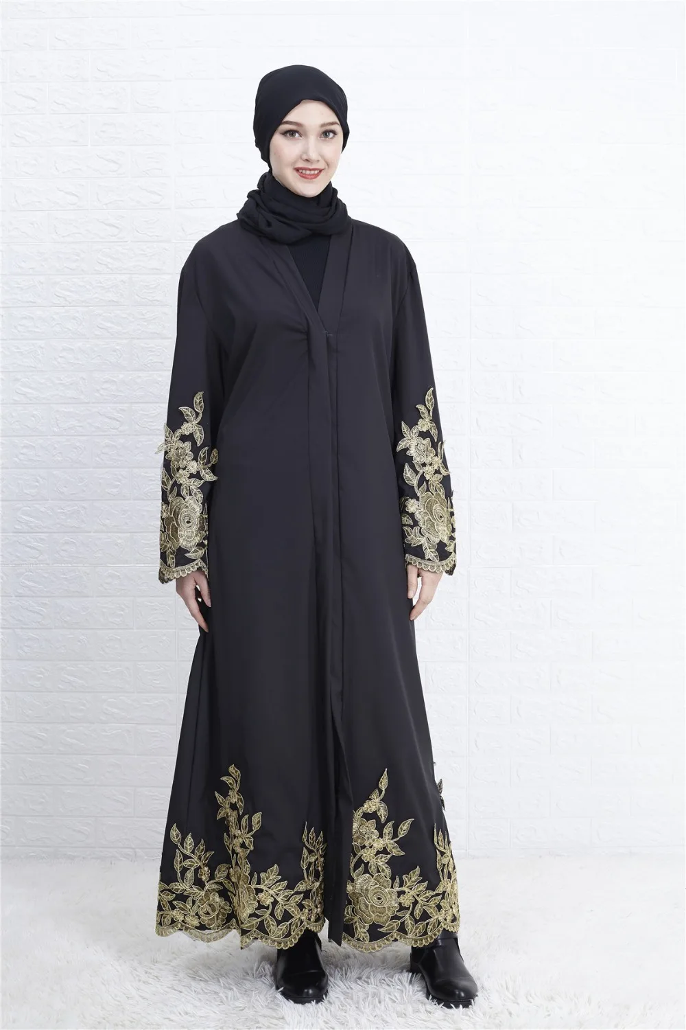 Женский халат больших размеров малайзийское платье Дубая женский кружевной