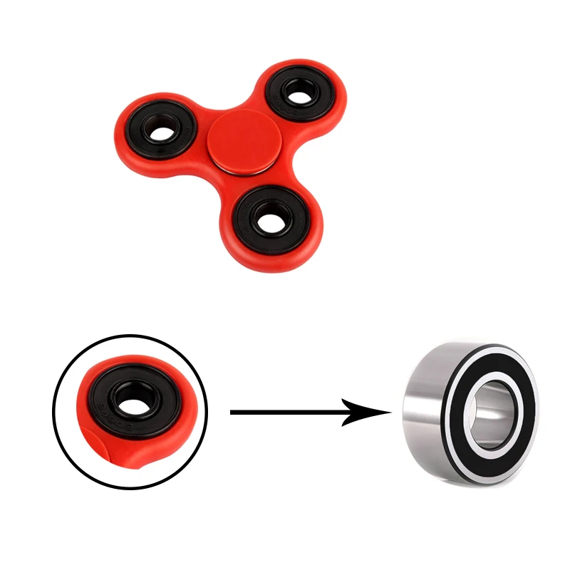 Треугольный гироскоп Спиннер для пальцев Непоседа пластик EDC ручная работа