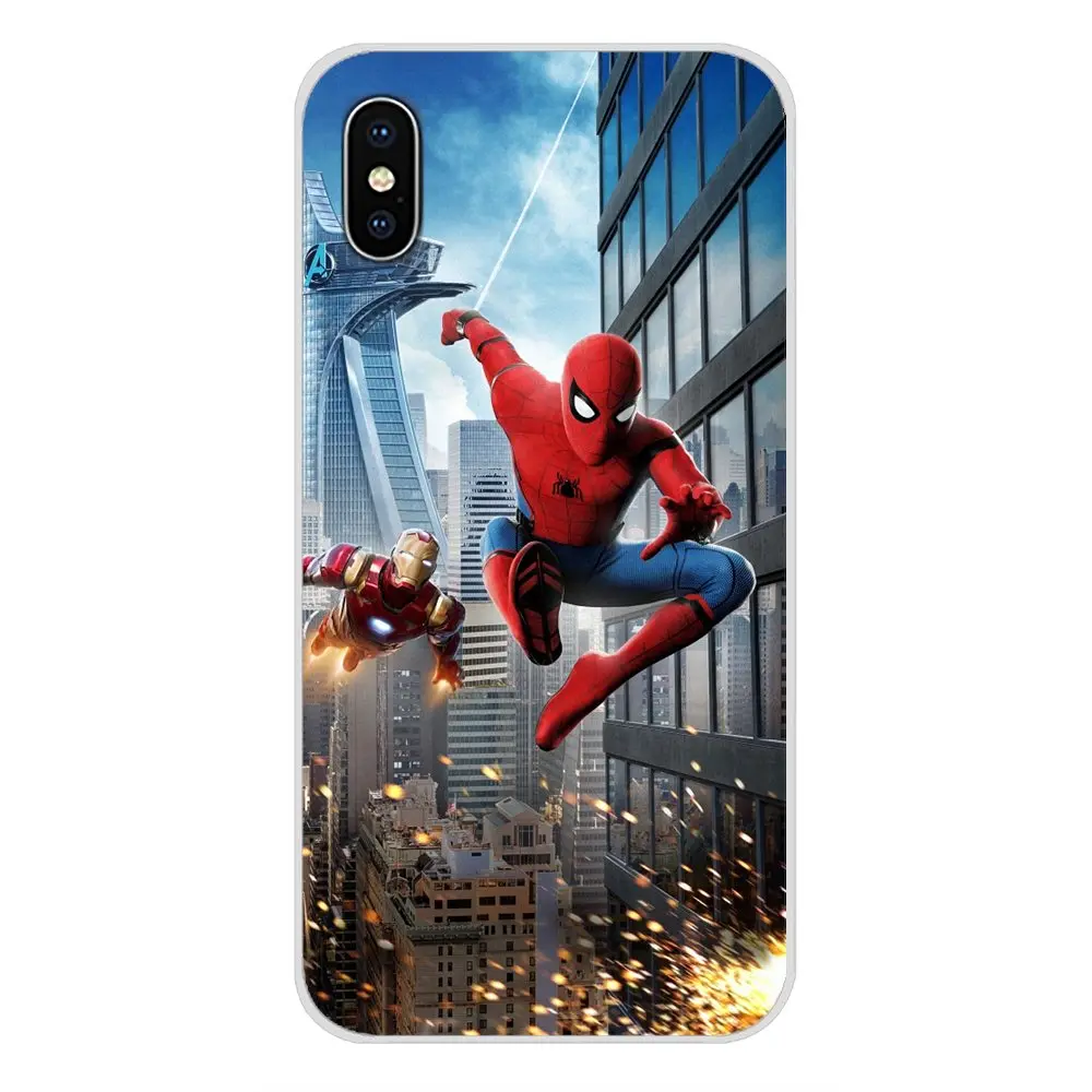 Accessories Phone Shell Covers For Samsung Galaxy A5 A6S A7 A8 A9S Star J4 J6 J7 J8 Prime Plus 2018 SpiderMan Homecoming | Мобильные