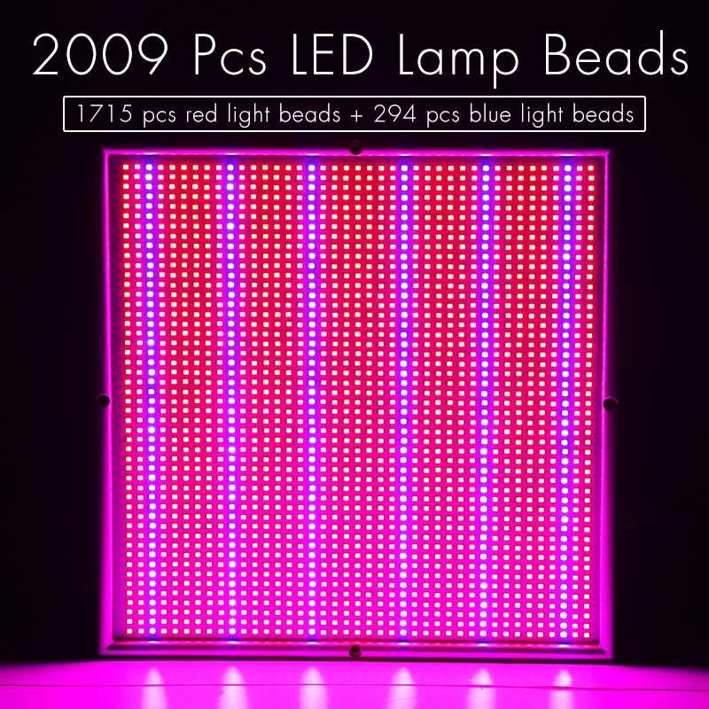 

1200W/1500W/2000W LED Grow Light Phyto Lamp Full Spectrum AC85-220V For Indoor Plant Seedlings Grow and Flower Growth Fitolamp