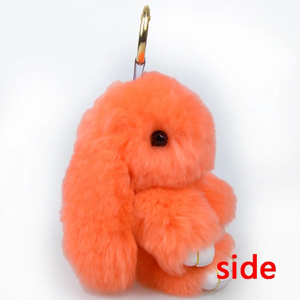 13 см кроличий мех кролик брелок Подвеска Шарм брелки для женщин кошелек брелоки