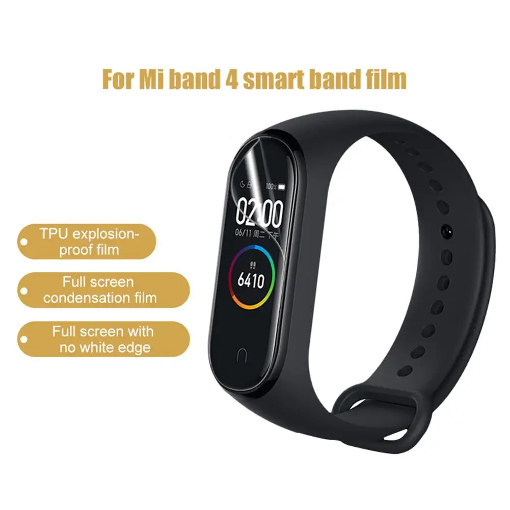 

2019 Hot Sale 3Pcs Full Clear TPU Explision-proof Screen покровитель Film for Xiaomi Mi Band 4
