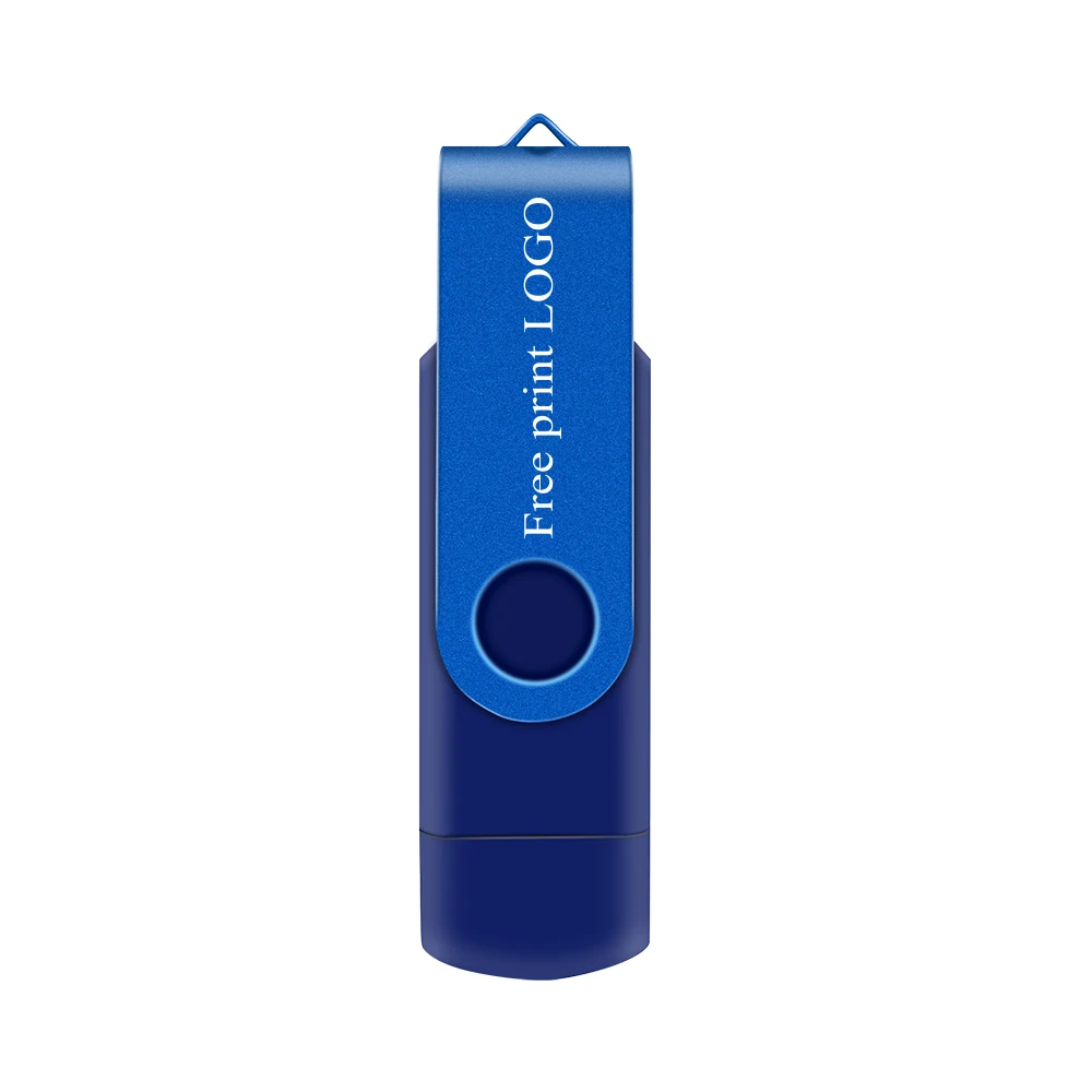 Free Custom Logo Usb флеш-накопитель 32 Гб металлический флеш-накопитель смартфон Usb флешка 16 Гб 64 Гб 128 Гб OTG внешний накопитель микро-флеш-накопитель Usb флеш-накопитель - Цвет: Free Custom Logo