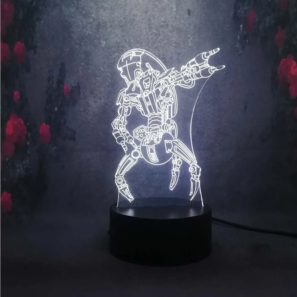 Лампа 3D Звездные войны база лампада LED визуальный Led стол злодей джедай Робот USB