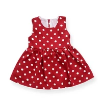 summer girls clothes sleeveless red dot chiffon dress new kids girl bowknot vest dress baby princess dress for 1 5yrs outfits
