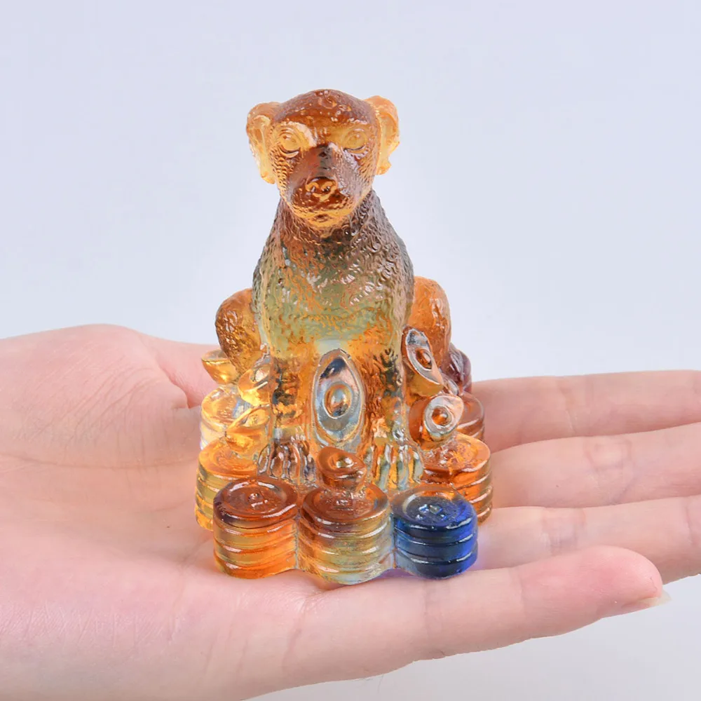 Liuli 12 Китайские знаки Зодиака Животные фигурка собаки пресс вес красивые