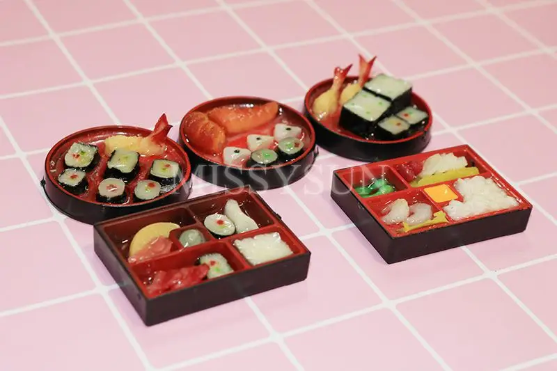 2PCS1/6 Масштаб миниатюрный Японский Суши рис ролл для кукольного домика Декор ролевые продукты для blyth Barbies bjd кукольный домик кухонные игрушки