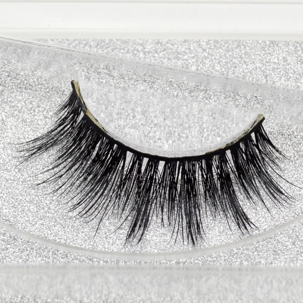 

Visofree Mink False Eyelashes Classic Collection Upper Lashes Natural & Lightweight Mink Lashes 1 pair Glitter Packaging A17