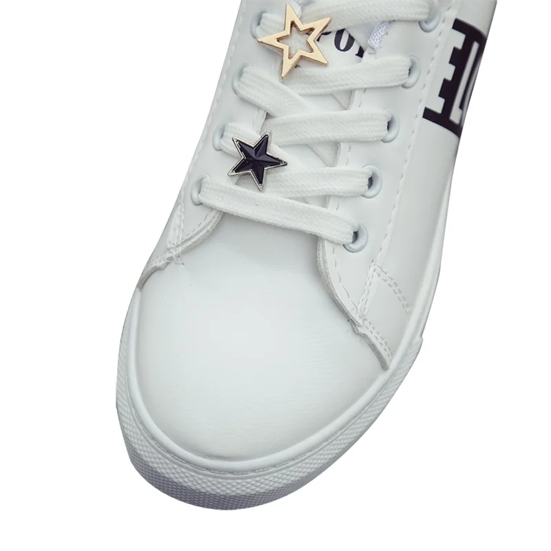 2018 модная кожаная обувь женская Вулканизированная Женская дышащая повседневная