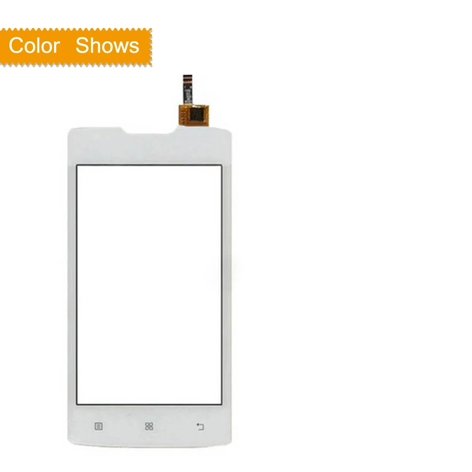 white no gift Для lenovo A1000 A 1000 сенсорный экран дигитайзер Сенсорная панель сенсор передняя внешняя стеклянная линза A1000 сенсорный экран без lcd 4,0" - Цвет: white no gift