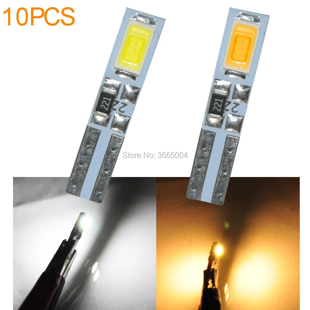 10 шт. T5 Клин 2 SMD 5630 Светодиодный приборной панели лампа 37 70 73 74 85 86 белый теплый