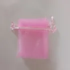 100 шт., женские сумки из органзы на шнурке