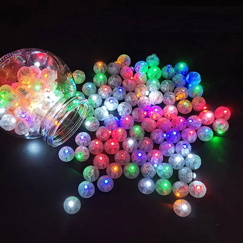 10 шт./лот мини круглый шар Led RGB огни День Святого Валентина вспышка лампы для