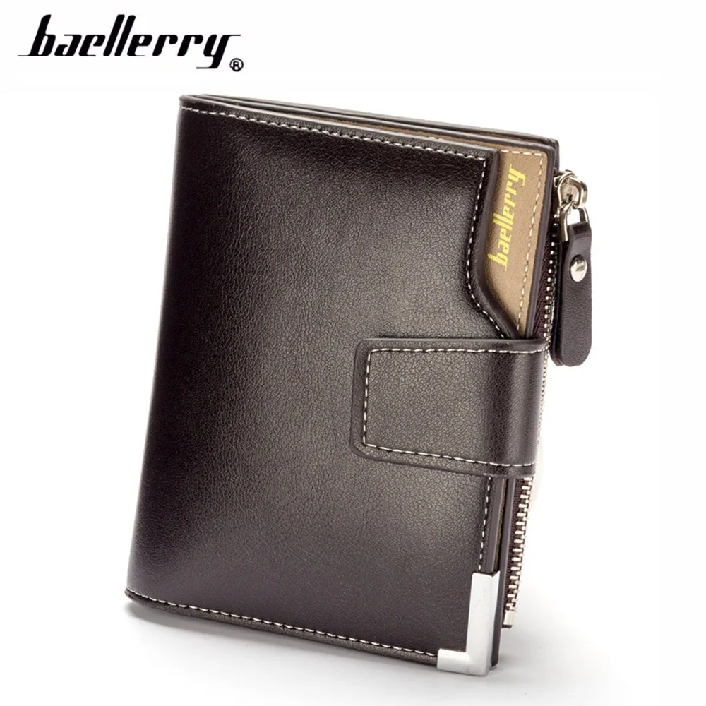 Мужские кошельки Baellerry из искусственной кожи 2019 короткий держатель для карт и
