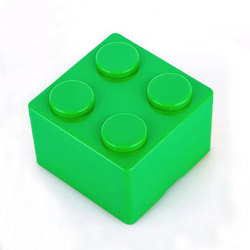 1 шт. DIY строительные блоки толстые цифры кирпичи 2x2 точки развивающие креативный