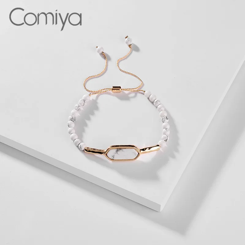 Женские браслеты из сплава цинка Comiya геометрическая мозаика смолы аксессуары