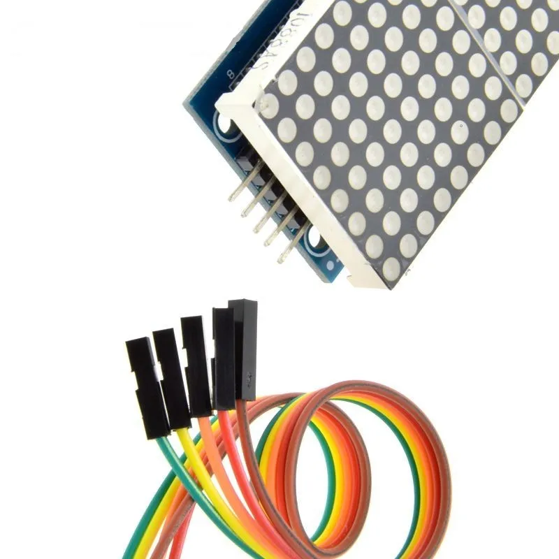 MAX7219 матричный модуль для микроконтроллера Arduino 4 в одном дисплее с линией