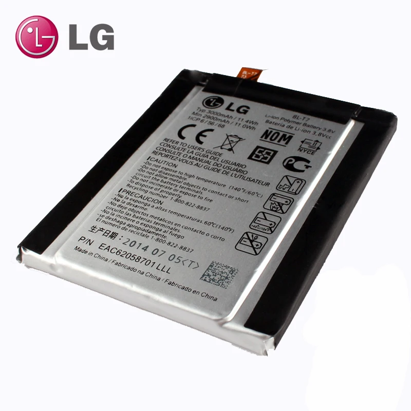 Оригинальный внутренний Батарея для LG G2 D800 D801 D802 LS980 VS980 BLT7 BL T7|battery for lg g2|battery forbattery