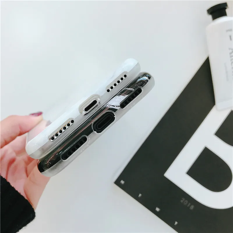 Модный глянцевый мраморный футляр с камнями для iphone 7 Чехол X 6S 6 8 Plus классический