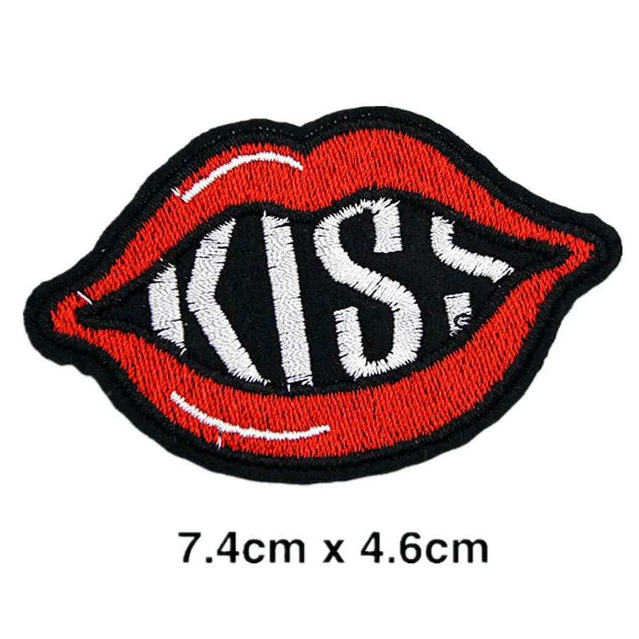 10 шт Kiss губы значки патчи для одежды вышитые приклеивания утюгом аппликация