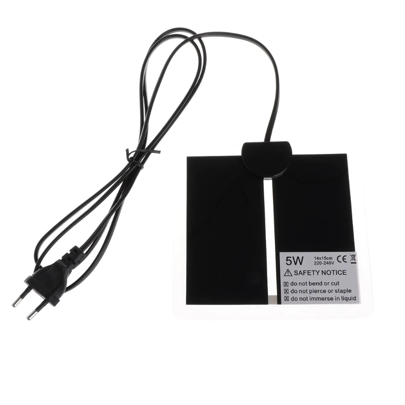 Тепловой коврик Брудер для рептилий инкубатора ПЭТ грелка вилка ЕС 7 Вт 14 20 28