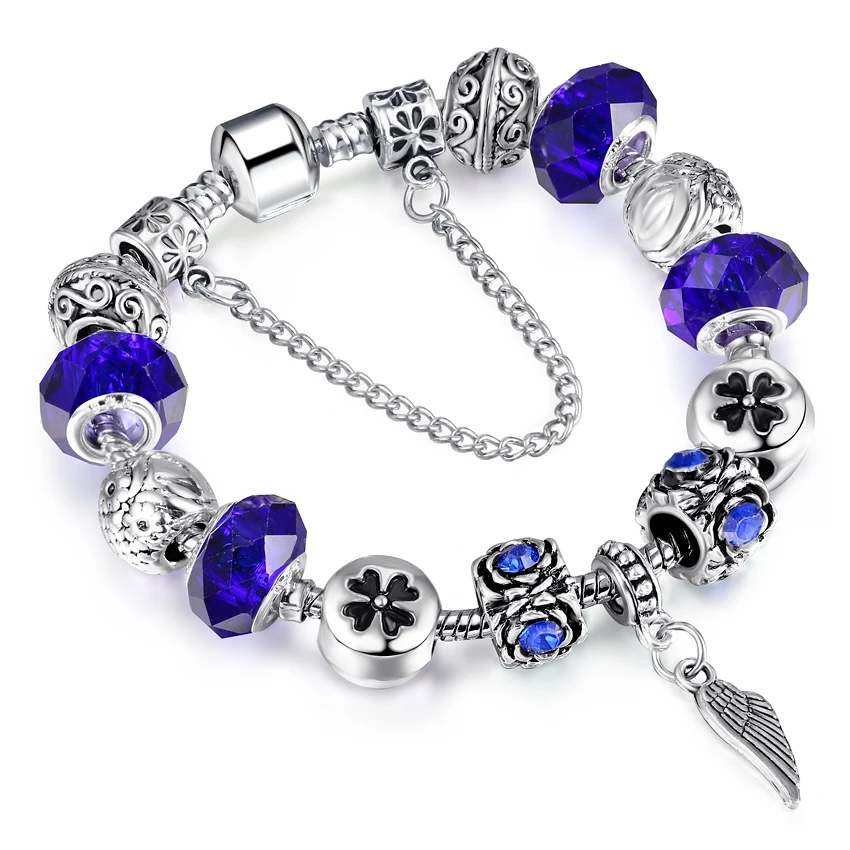 Оригинальный Женский браслет с крыльями в Европейском стиле из тибетского