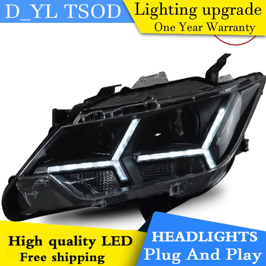 D_YL стайлинга автомобилей Фара для Toyota Camry V55 фары- светодиодный фары DRL H7 D2H Hid вариант Ангел глаз биксеноновые фары