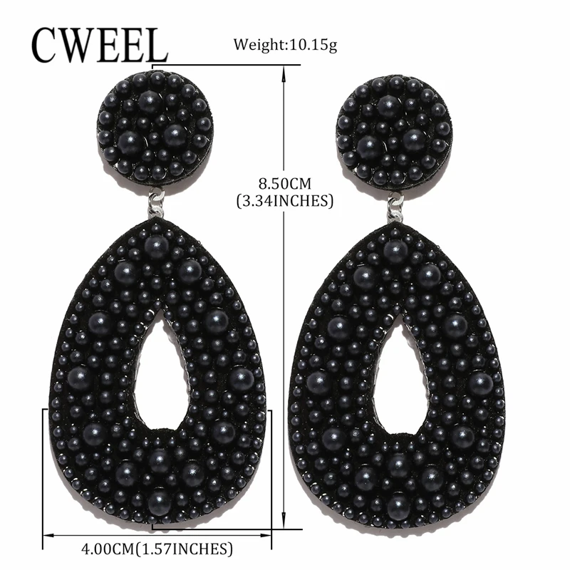 CWEEL свадебные серьги Модные ювелирные изделия Богемские длинные для женщин