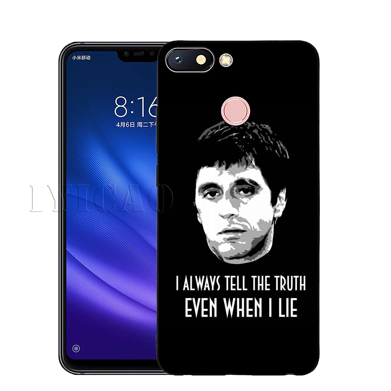 Scarface Tony Montana Luxury High-end Protector Soft Case for Xiaomi Mi 10 9 9T CC9 CC9E 8 SE A3 Pro A1 A2 Lite 6 pocophone f1 |