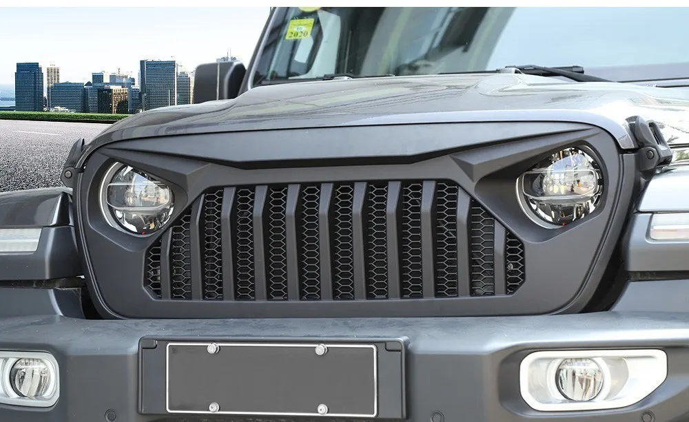MOPAI гоночная решетка для Jeep Wrangler JL+ Автомобильные Передние решетки, украшение для Jeep Wrangler JL, автомобильные аксессуары, Стайлинг