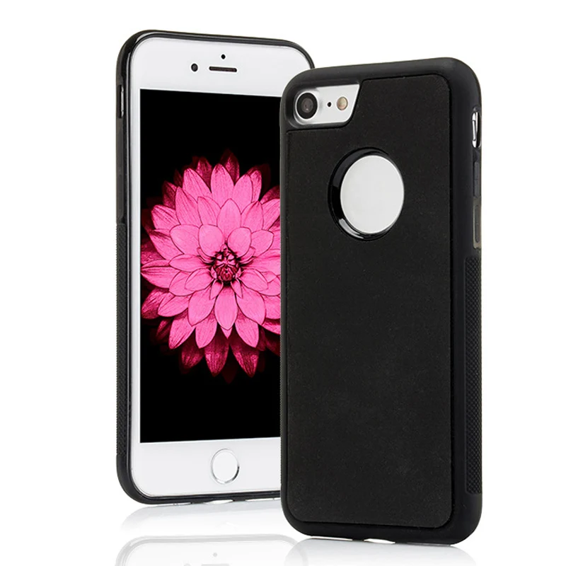 Black Антигравитационный чехол для iPhone XS Max X, 8, 7, 6, 6 S, Plus, 5S Адсорбирующихся чехол для Samsung Galaxy S8 S9 S10 плюс S7Note 9 8 чехлов для телефонов - Цвет: Black