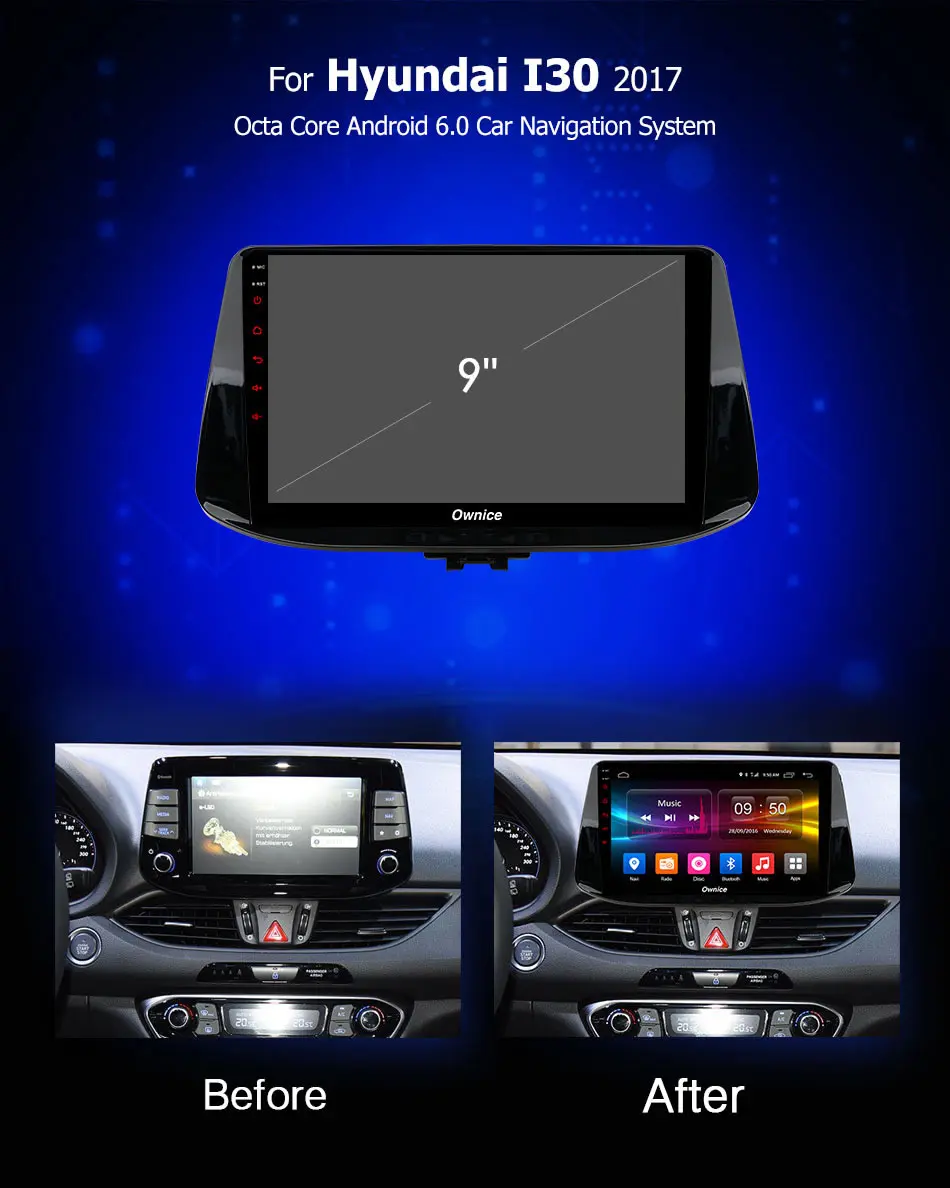 Ownice K1 K2 K3 K5 K6 DSP 360 panorama Android 9,0 Octa 8 ядерный для hyundai i30 автомобильный dvd-плеер Navi gps радио 4G LTE