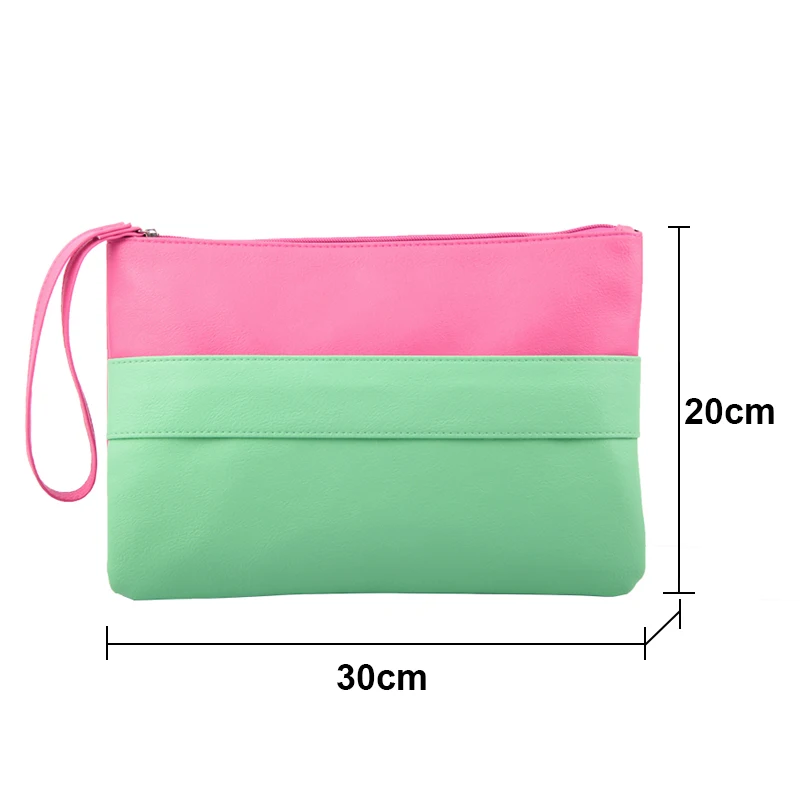 Женская кожаная сумка конфетного цвета, повседневные клатчи, сумочка Bolsa Feminina, сумки на ремешках, женские повседневные Лоскутные клатчи на ремешке