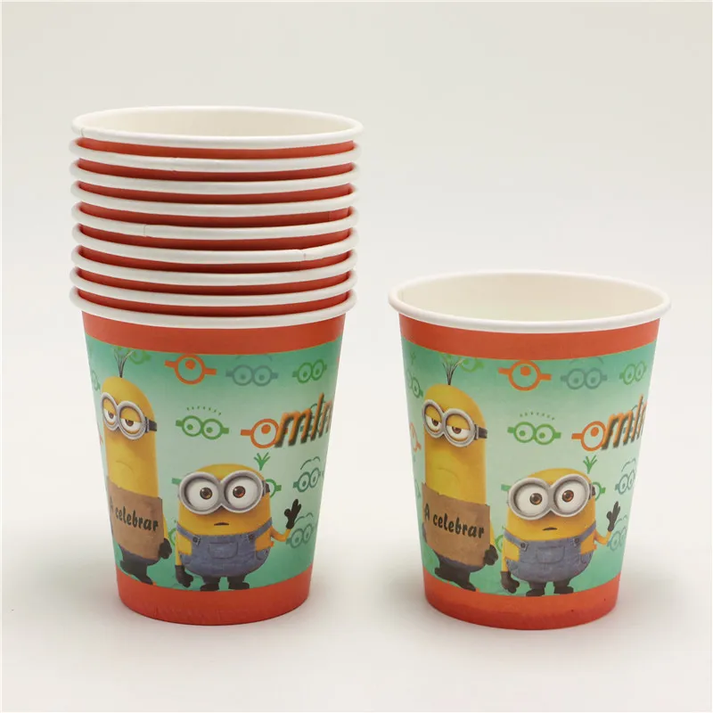 10 шт./партия лидер продаж Миньоны Гадкий я одноразовые бумажные стаканчики с