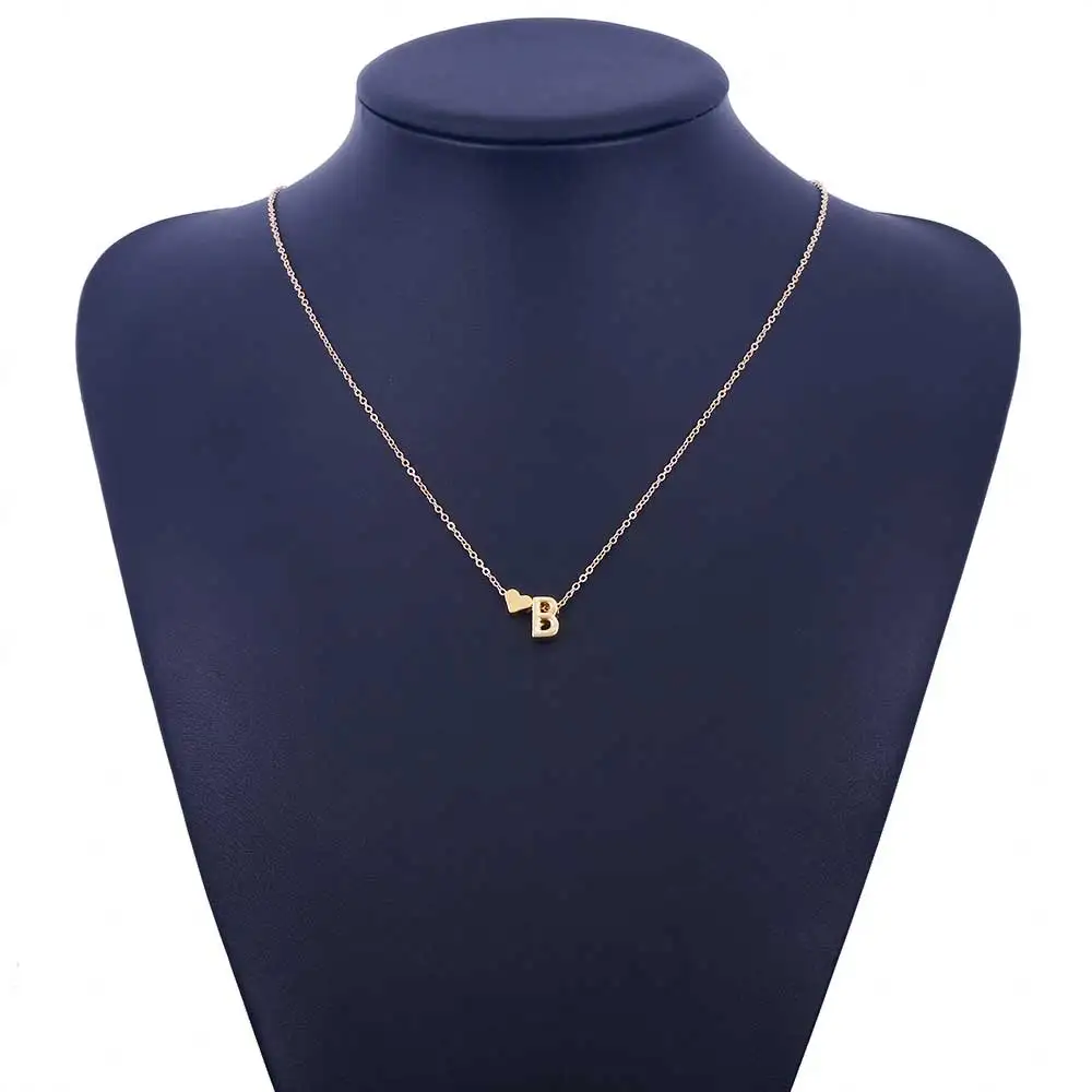 Женское ожерелье с буквенным алфавитом KISSWIFE подвеска сердечком и надписью