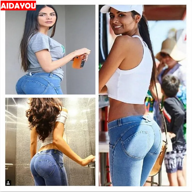 Сексуальные джинсы на бедрах с эффектом пуш-ап низкой талией тянущиеся большие