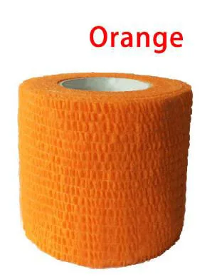 Orange Защита безопасности CE/Сертификация FDA водонепроницаемый самоклеящийся эластичный бандаж 4,5 м аптечка адгезивный бинт из нетканого материала - Цвет: Orange