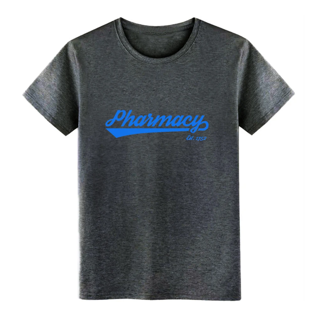 Синяя футболка Team Pharmacy на заказ S XXXL уличная одежда новый стиль весна