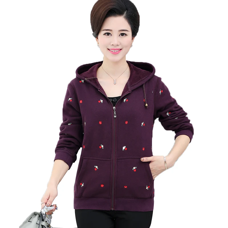 

Новинка Осень-зима 2018, толстовки с капюшоном, женские свитшоты, худи с принтом, повседневные толстовки для среднего возраста, толстовки, пал...