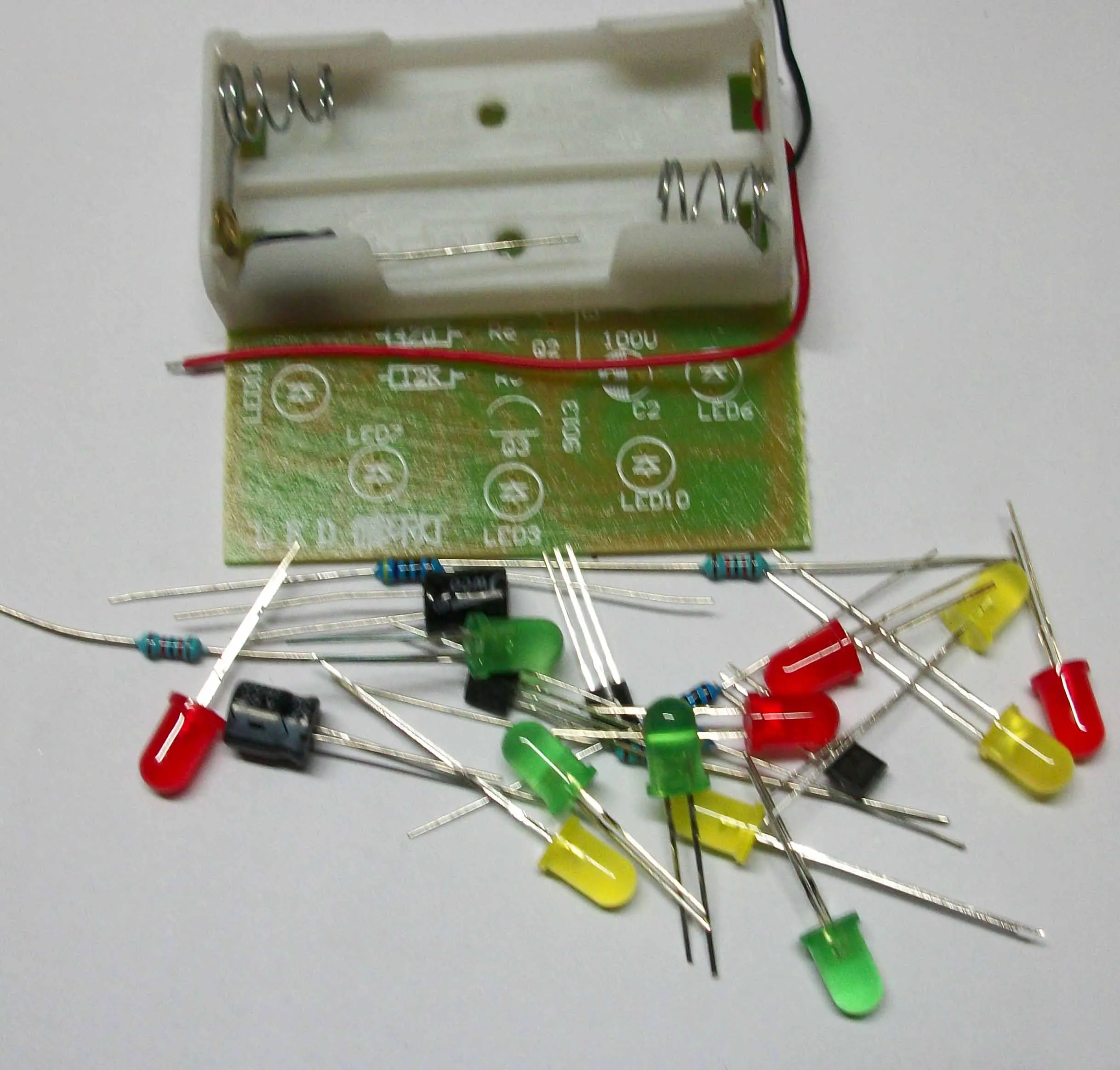 LED light kit parts water cycle lights DIY electronics soldering electronic production practice with battery box | Электронные
