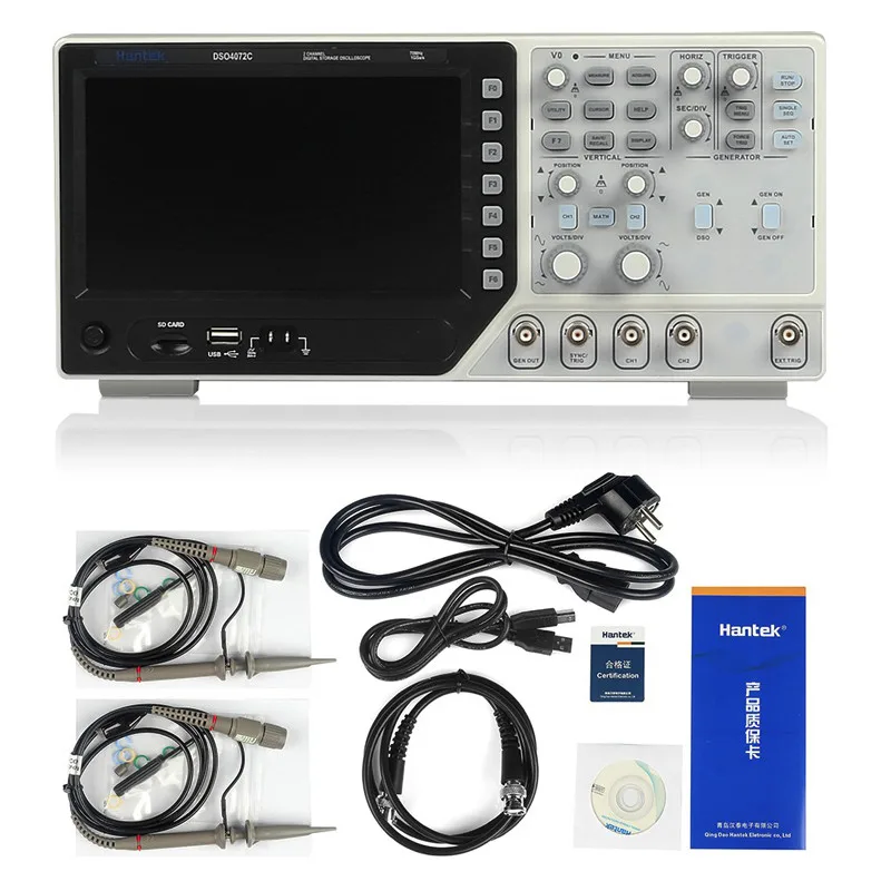 Hantek DSO4202C Digital Storage Oscilloscope 2CH 200MHz 1 Channel Arbitrary/Function Waveform Generator 40K 1GS/s | Инструменты