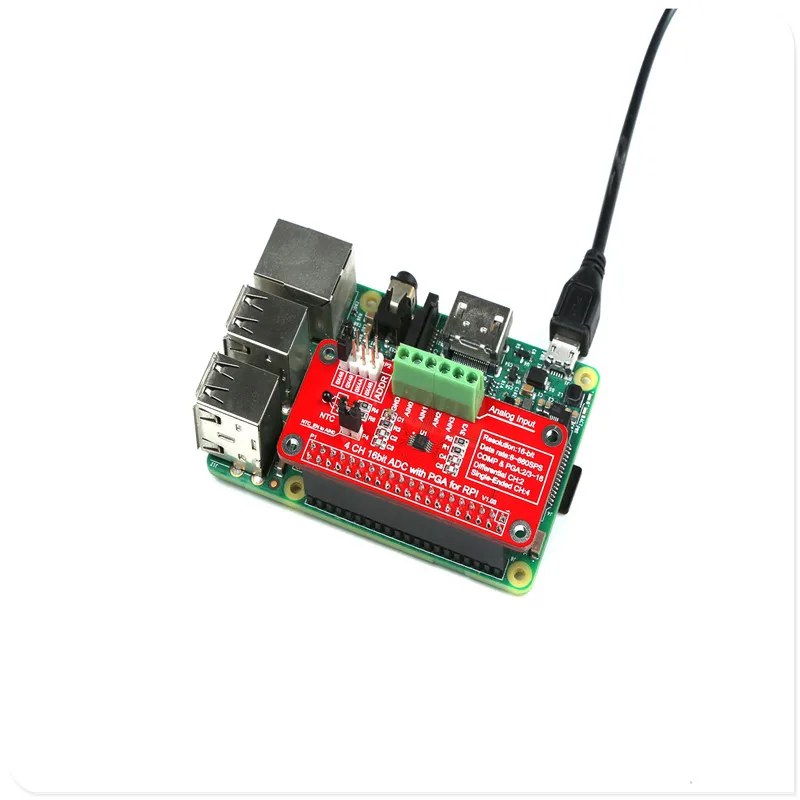 Новый Raspberry Pi 3 EP 0076 RPI ADS1115 ADC Module SKU Бесплатная доставка|sku| |
