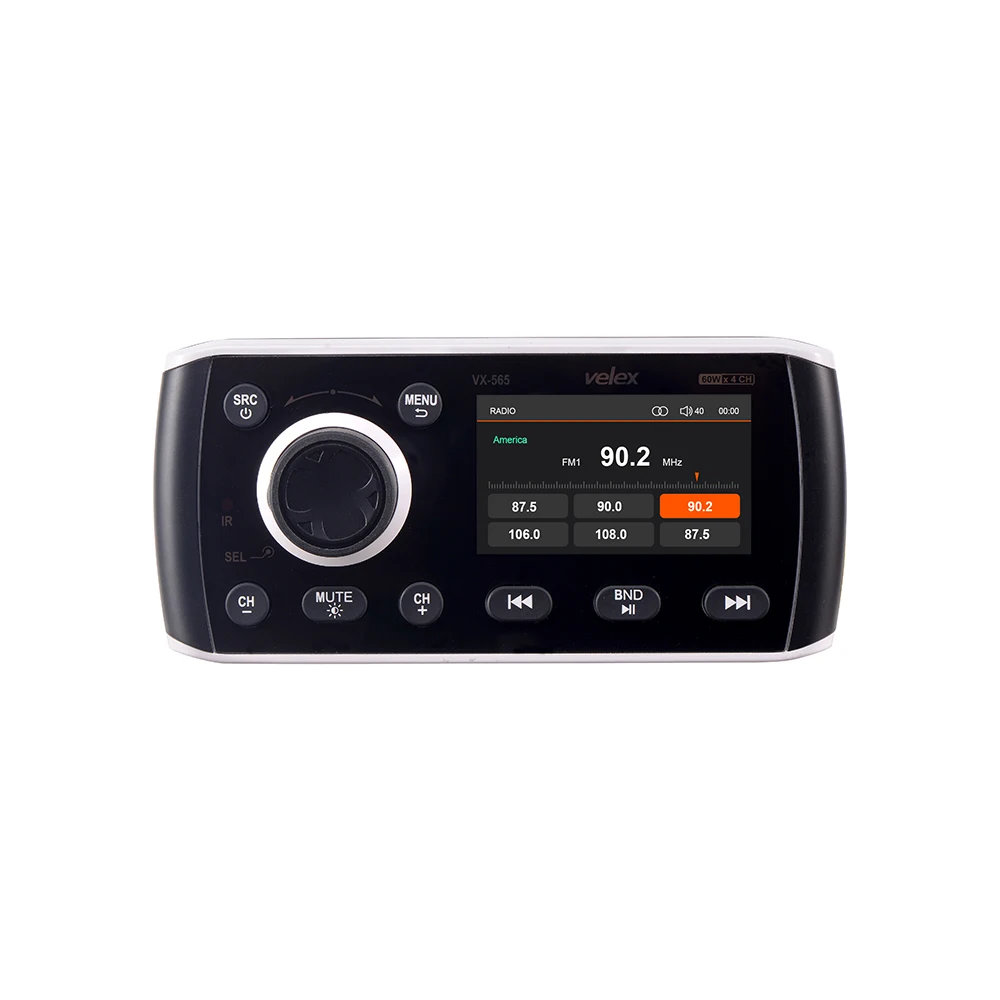 Морской Стерео, медиа-центр, усилитель Bluetooth, радио DAB+/AM/FM тюнер, 50 Вт X 4 канала для лодки, UTV, ATV, Spa, горячие трубки