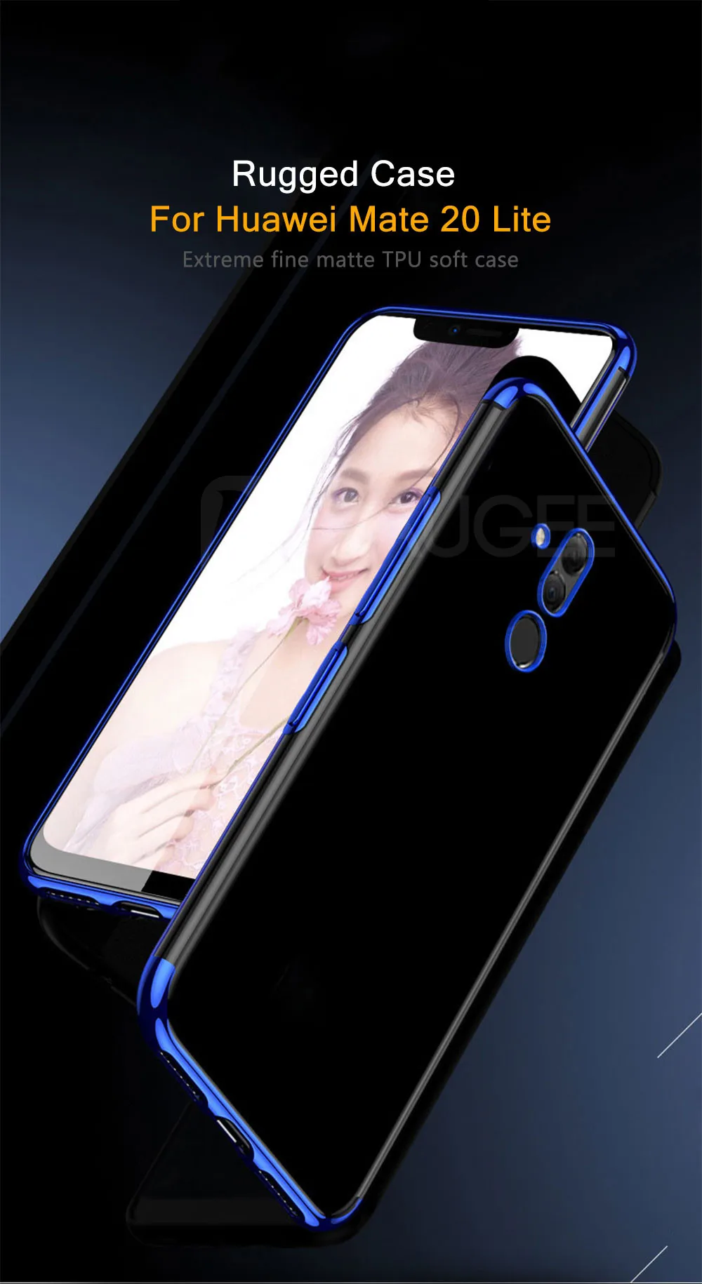 Бампер чехол для huawei mate 20 Lite чехол Роскошный прозрачный термопластичный полиуретан силиконовый блестящий чехол для huawei mate 20 lite чехол