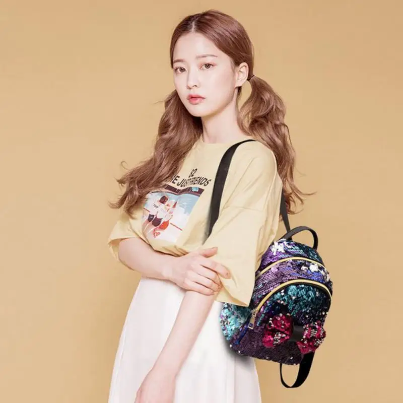 Новые модные вечерние мини сумки с бантом женские блестки стразы рюкзак для