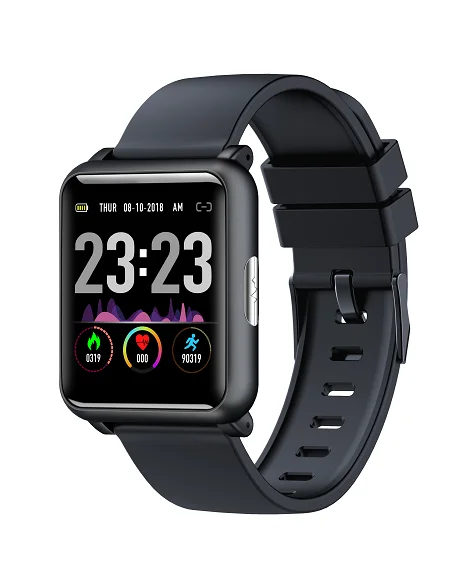 H9 smartwatch PPG+ ЭКГ монитор датчик частоты сердечных сокращений браслет для прогулки IP68 Водонепроницаемый Фитнес для IOS и Android - Цвет: Черный