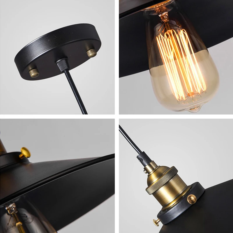 Ретро Droplight E27 подвесные светильники hanglamp промышленный Лофт винтажные лампы бар
